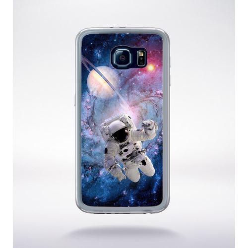 Coque Astronaute Planete 2 Compatible Samsung Galaxy S6 Transparent