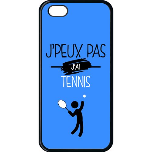 Coque apple iphone 5c j peux pas j ai tennis 12