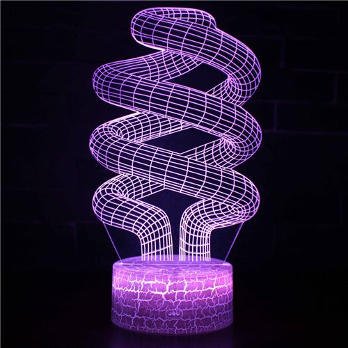 Lampe 3D Tactile Veilleuses Enfant 7 Couleurs avec Telecommande - Style #308