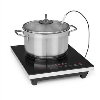 Table de cuisson - Klarstein Cook n Roll - Plaque vitrocéramique - 2000W - Minuterie - Noir - 1