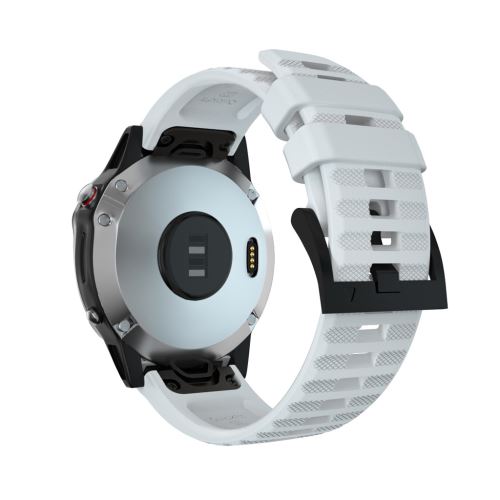 Bracelet de montre compatible avec Garmin Fenix 6/6 Pro Fenix 5/5 Pro 22mm,  gel de silice - Orange