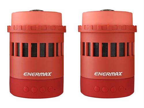 Enermax EAS05 Pharoslite - Haut-parleur - pour utilisation mobile - sans fil - Bluetooth - 5 Watt - rouge
