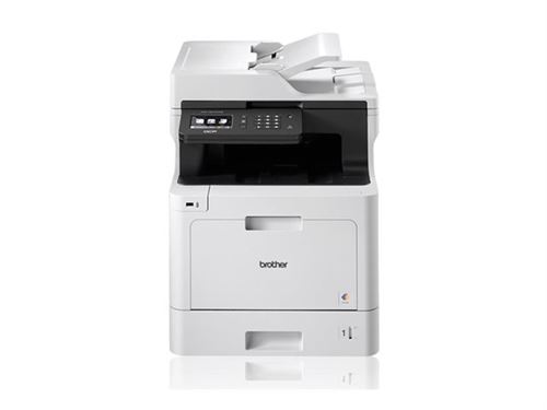Brother Dcp-L8410Cdw - Imprimante Multifonctions - Couleur - Laser - A4/Legal (Support) - Jusqu'à 31 Ppm (Impression) - 300 Feuilles - Usb 2.0, Gigabit Lan, Wi-Fi(N), Hôte Usb - avec Brother Print Airbag For 200000 Pages