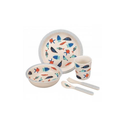 Coffret cadeau 5 pieces en bambou La mer