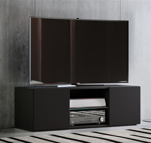 VCM Meuble TV Lowina 115, Noir