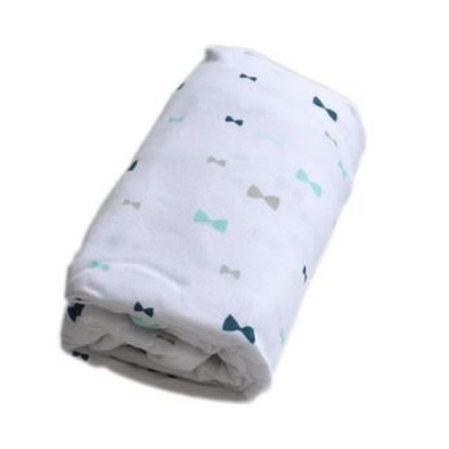 DOUX NID Drap Housse Imprimé Pingou - 70x140 Cm