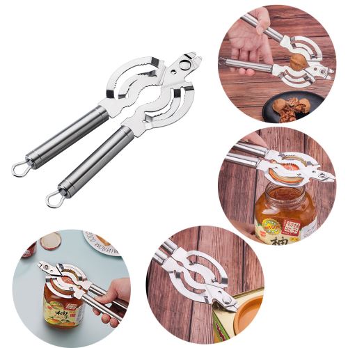Pot multifonction Ouvre 304 en acier inoxydable Handy bouchon à vis multi-usage peut-Bouteille Couvercle Clé Grip_Kiliaadk1083