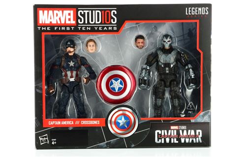 Figurine - Civil War - Anniversaire 10 Ans Twin Pack Captain America Crossbones