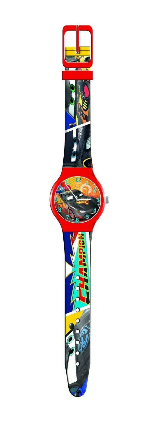 Diakakis 0561238 Licence Cars Disney Montre pour Les Petits Garçons Plastique Rouge 7 x 7 x 7 cm