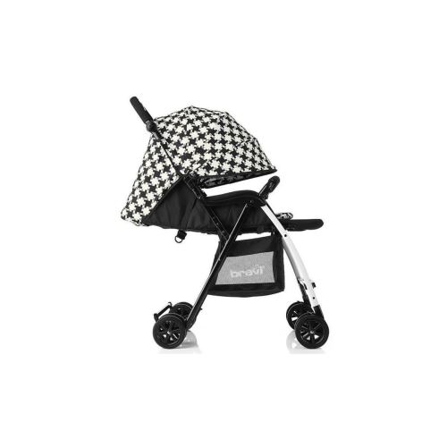 Brevi Poussette Canne Mini Large Pied De Coq Noir