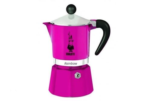 Bialetti 5013 rainbow machine à expresso pour 6 tasses aluminium plastique fuchsia 30 x 20 x 15 cm