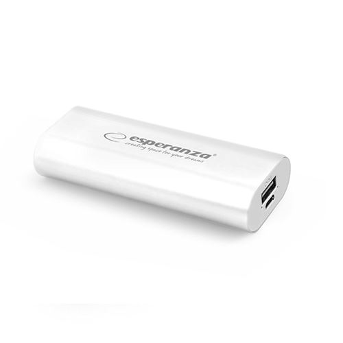 Esperanza emp105 W Hadron – Power Banks (USB, White, Universal, micro-uSB)