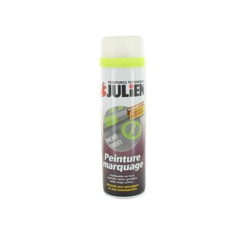 Peinture aérosol Julien marquage jaune fluo 500ml