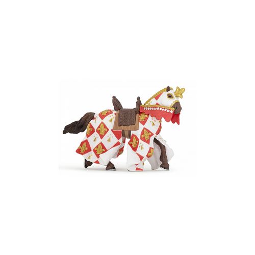 Papo Rouge 39789 Cheval Blanc Fleur De Lys