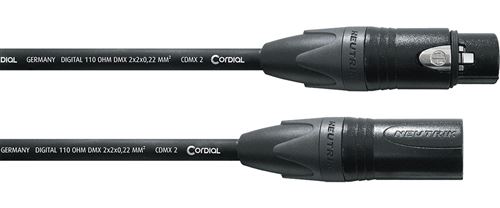 Cordial CDX3-2 - Câble DMX 5 points connectés XLR mâle-XLR femelle 3 m