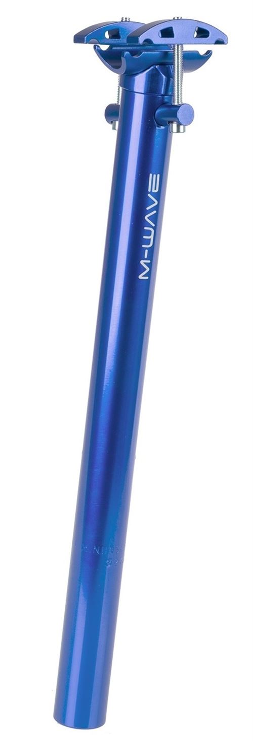 M-Wave tige de selle A350L fixe 27,2 x 350 mm aluminium bleu