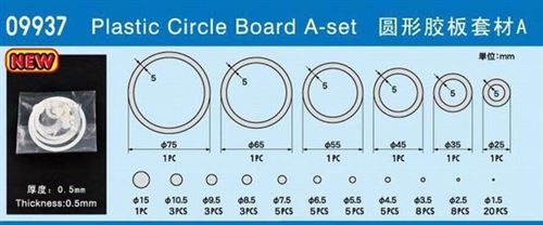 Plastic Circle Board A-set - Master Tools