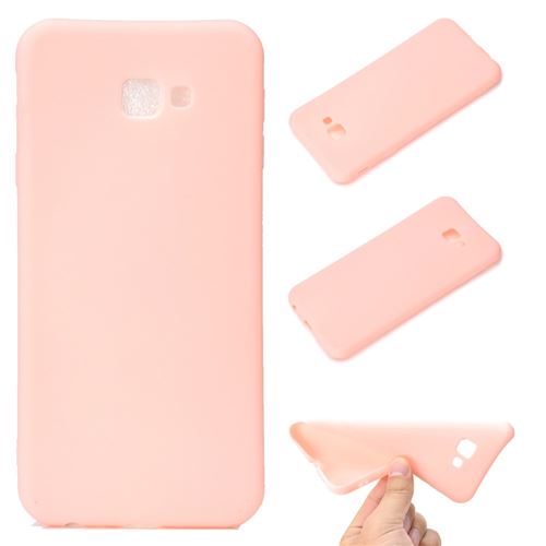 Coque en TPU Couleur unie rose mat mat pour votre Samsung Galaxy J4 Plus