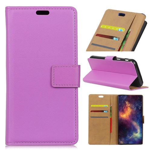Etui en PU avec support violet pour votre Motorola P40