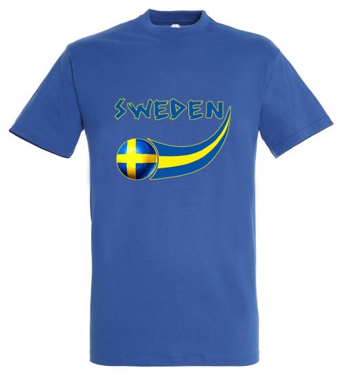 Supportershop Suède T-Shirt Enfant, Bleu, FR : (Taille Fabricant : 8 Ans)