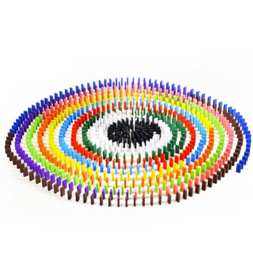 Dominos En Bois 120pcs Multicolore
