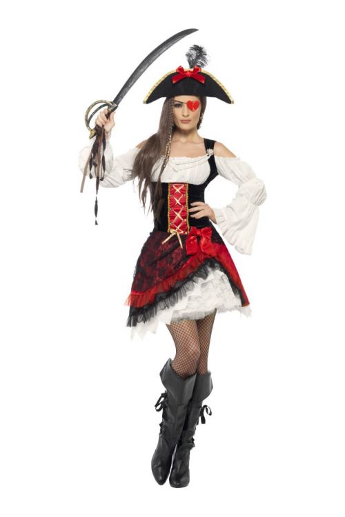 Costume Piratine Courte Pirate Glamour - S
