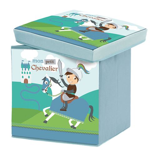 Pouf-coffre de rangement Petit Chevalier