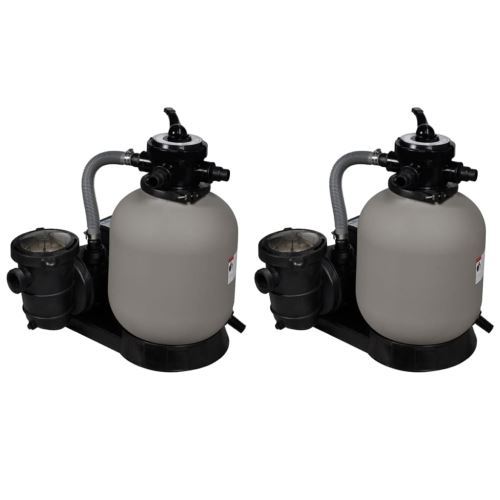 Pompes à filtre à sable 2 pcs 600 W 17000 l h