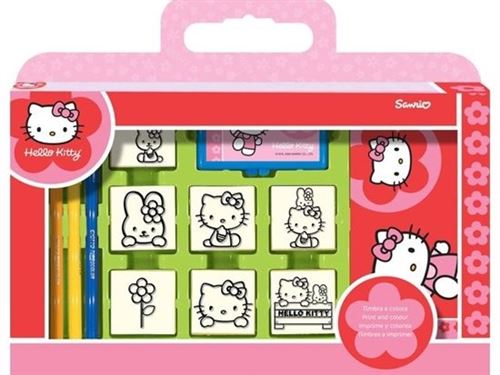Multiprint Set de coloriage Hello Kitty 12 pièces rose