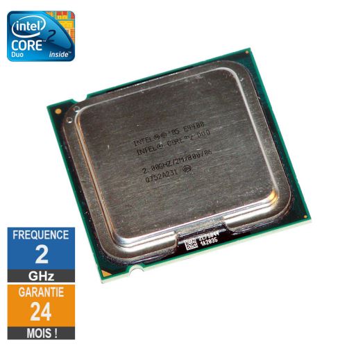 Processeur Intel Core 2 Duo E4400 2Ghz Sla3F Lga775 2Mo