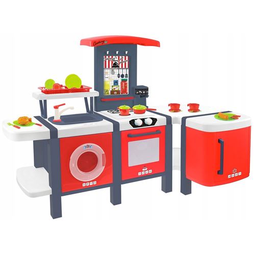 MonMobilierDesign COOK Dînette cuisine grand taille + 26 accessoires pour enfant