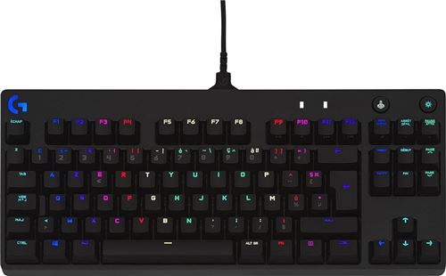 Logitech G PRO Kabelgebunden Gaming-Tastatur Französisch, AZERTY Schwarz