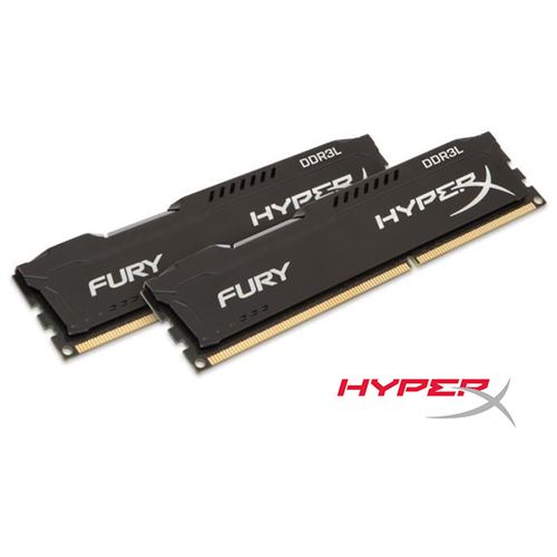 Mémoire RAM HyperX FURY 8Go (2x 4Go) DDR3L SDRAM CL11 1,35 V Non ECC 240Pin DIMM