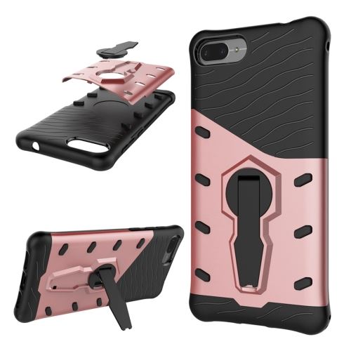 Asus Zenfone 4 Max 5.2 inch (ZC520KL) Coque Protection Plastique Combinaison Armure Support Rose ALS51210