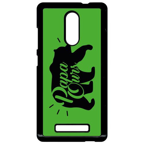 Coque Xiaomi Redmi Note 3 Papa Ours Fond Vert