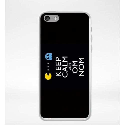 Coque Keep Calm Pacman Compatible Iphone 5c Transparent