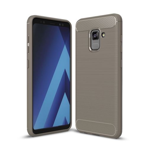 Galaxy A7 (2018) Coque Protection TPU Effet Carbone Brossé Gris ALS51531