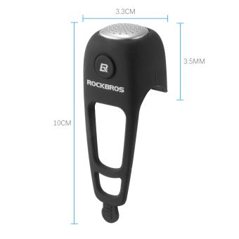 Rockbros Sonnette De Bicyclette Ultra Fort Klaxon Anneau Electrique Velo Alarme Velo Securite Sonnette D Alarme Clair Fort Montage Guidon Avec Boitier Silicone Cs541 Velos Achat Prix Fnac