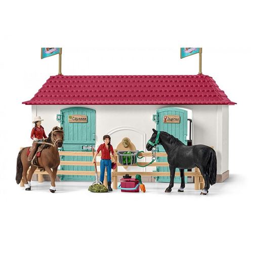 Schleich 42416 Grand Centre Equestre Avec Habitation Et Ecurie