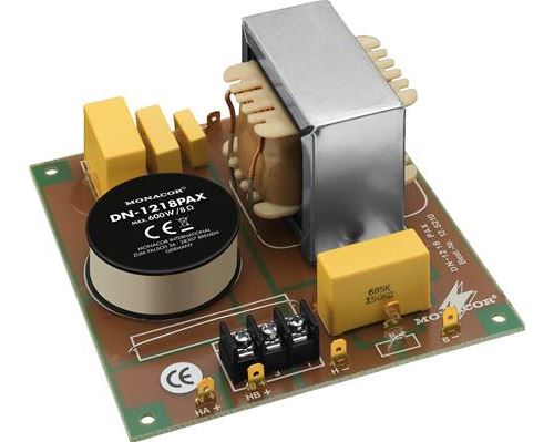 Filtre 2 voies pour haut-parleur 8 Ohms Monacor DN-1218PAX