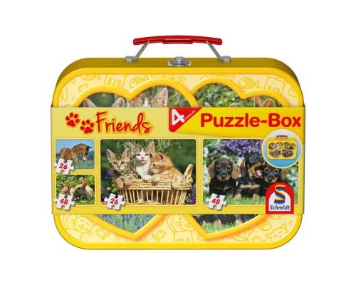 Puzzle 26 Pièces : 4 Puzzles - Les Animaux, Schmidt Spiele