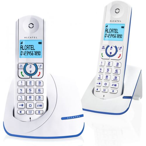 Alcatel F390 Duo Bleu et Blanc - Téléphone fixe