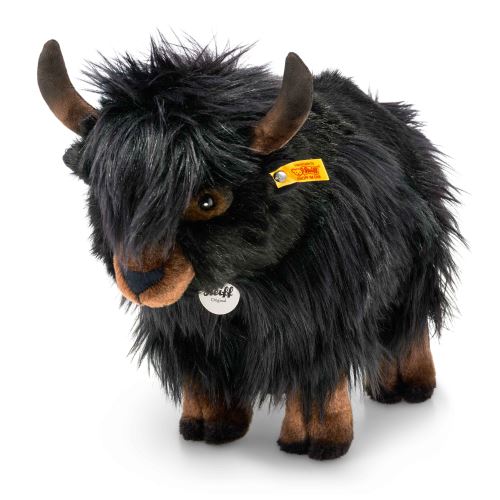 Peluche jackie yak 35 cm noir debout