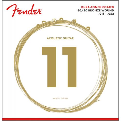Fender 880CL Dura-Tone Custom Light 11-52 - Jeu de cordes guitare acoustique