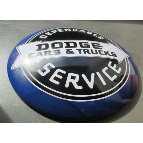 plaque bombée dodge cars & truck 40 cm tole metal garage diner loft