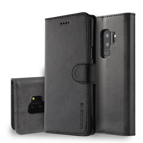 Etui en PU noir pour Samsung Galaxy S9 Plus