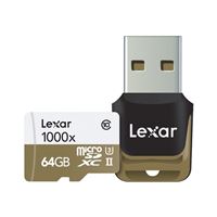 Lexar Professional - Carte mémoire flash - 64 Go - UHS Class 3 / Class10 - 1000x - microSDXC UHS-II