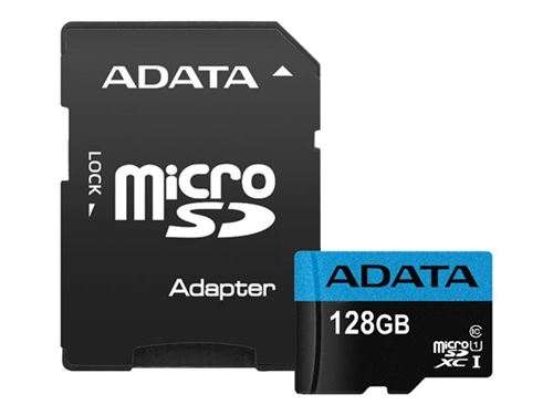 Adata premier 128go microsdxc uhs-i classe 10 mémoire flash (ausdx128guicl10 85-ra1)