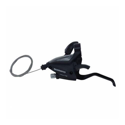 Levier/manette vtt 3v. shimano gauche stef500 v-brake noir 2 doigts