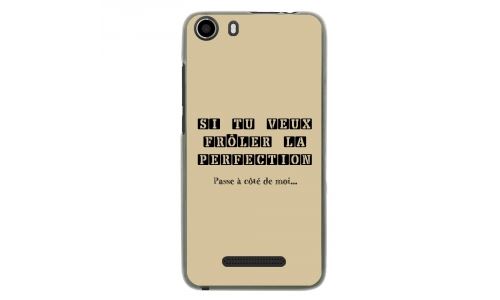 Coque souple pour Wiko Lenny 2 avec impression Motifs frôler la perfection taupe